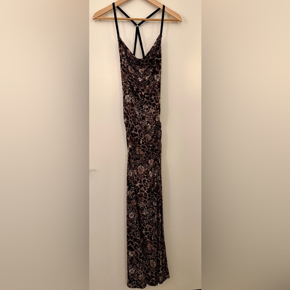 Free People Brown Leopard Print Dress - Picture 1 of 5